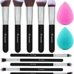 BEAKEY Diversity Makeup Brushes 12Pcs Makeup Kit, Premium Synthetic Kabuki Foundation Face Powder Concealers Eyeshadow Blush Brushes Makeup Brush