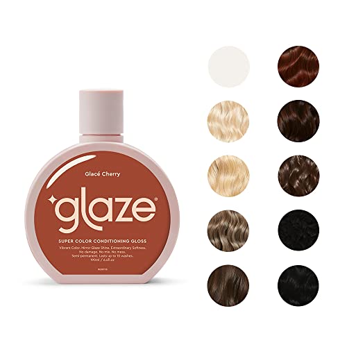 Glaze Sheer Glow Transparent Clear Conditioning Super Gloss 190ml (2-3 Hair Treatments) Award Winning Hair Gloss Treatment. No mix, no mess hair