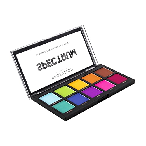 Profusion Cosmetics Spectrum Mixed 10 Shade Eyeshadow Palette (richly saturated blendable matte shades)