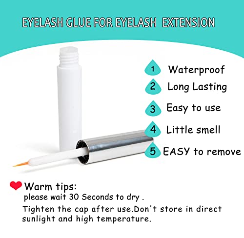 Proamate Cluster Lashes Individual Lashes DIY Eyelash Soft Natural Easy Fan Lash Individual False Lashes for Personal Use at Home (45 Clusters)