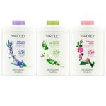 Yardley London English Lavender Talc, Lily of The Valley Talc and English Rose Talcum Powder Gift Set 3 Pack Bundle for Women (3 x 200g Each)