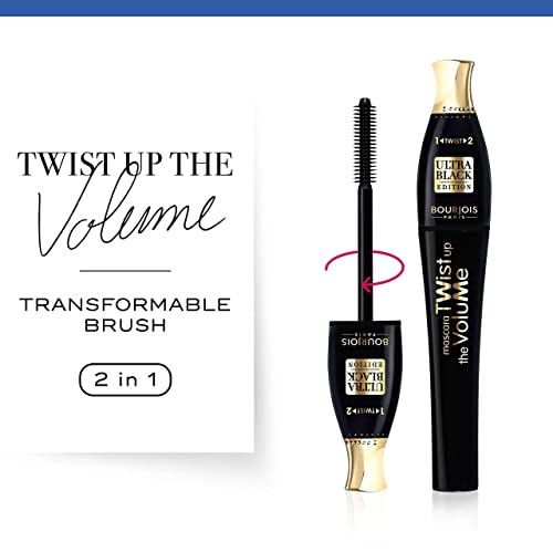 Bourjois Twist Up The Volume Mascara With Transformable 2-In-1 Brush - 8ml |52 Ultra Black