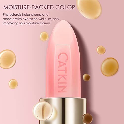 CATKIN Moonlight Lip Balms for Lip Skin Care Treatment, 100% Natural with Vitamin E for 6h Moisture Color Change, 3.3g(C01)
