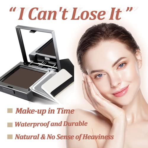 Instantly Hairline Shadow - Hairline Powder - Quick Cover Grey Hair in Hair Regrowth Treatments - Windproof Sweatproof Hair Touch-Up for Root Con