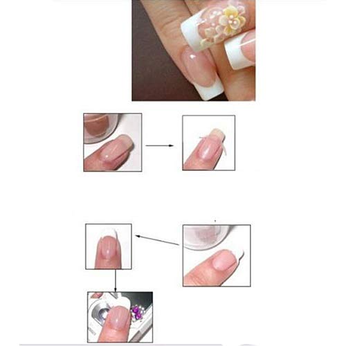 Nail Care & Polish 48Pcs French Stencil Nail Art Form Fringe Guides Manicure DIY Stickers Tips Decor Nail Sticker Nail Art Tips, French Stencil,