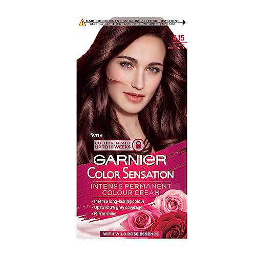 Garnier Color Sensation Brown Hair Dye Permanent 5.0 Luminous Brown