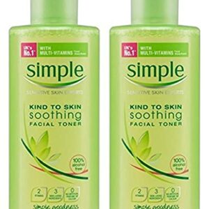 Simple Soothing Facial Toner 6.7 Ounce (198ml) (2 Pack)