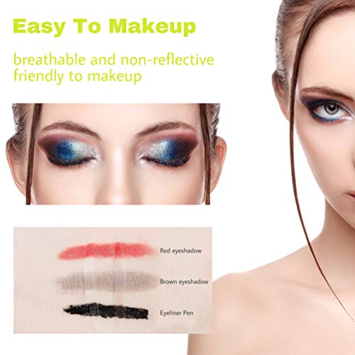 2400 Pieces Invisible Fiber Double Eyelid Tape Instant Lift Double Eyelid Sticker Tape with 2 Pieces Fork Rods Stickers Eyelid Lift Strips - for