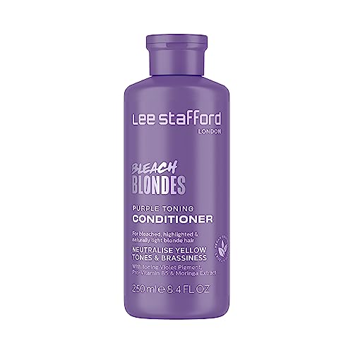 Lee Stafford Bleach Blondes Toning Conditioner A Weekly Toning Purple Conditioner for Blonde Hair 250 ml (Pack of 1)