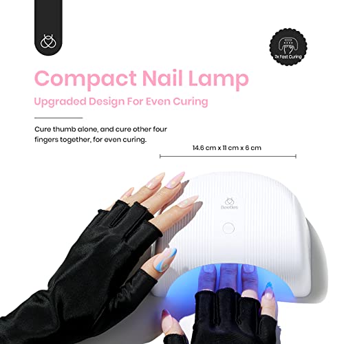 Beetles Gel Nail Polish with U V Light Starter Kit, 12 Colors Spring Pastel Gel Polish with Base Gel Top Coat Cuticle Oil, Soak Off Macaroon Gel