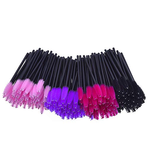Disposable Eyelash Brushes Mascara Wands Eye Lash Eyebrow Applicator Cosmetic Makeup Brush Tool Kits (200PC, Multicolor)