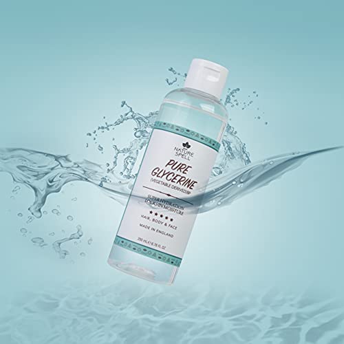 Nature Spell 100% Pure Vegetable Derived Glycerine - Super Hydrating, Locks In Moisture - For Face, Hair & Body - 100% Vegan, Non-Gmo, Natural Hu