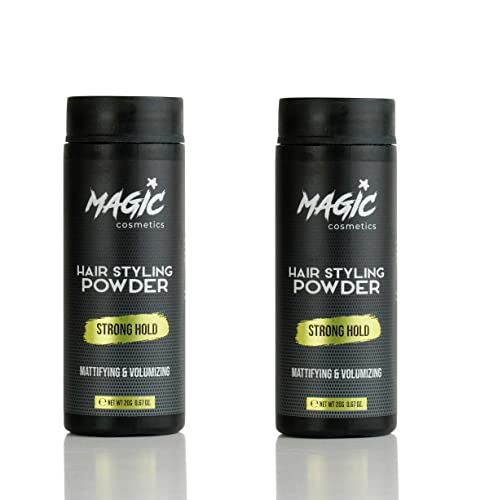 Magic Cosmetics Hair Powder Men | Unisex Root Hair Styling Matt Look | Anti-Gravity Powder Styler | Invisible Texture | Instant Volume and Root B