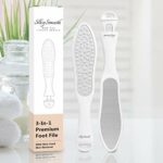 SlkySmooth 3-in-1 Foot File | Hard Dead Skin Remover | Cracked Heels Callus Pedicure Scrubber Corn Removal | Scraper Grater Pumice Stone Exfoliat