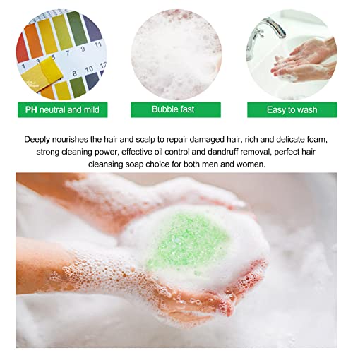 Rosemary Shampoo Bar, Solid Rosemary Shampoo for Hair Growth, Natural Shampoo Bar to Nourish Scalp and Treat Hair Loss, Eco Friendly Vegan Shampo