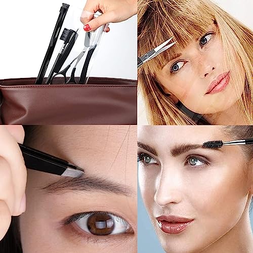 Eyebrow Set, 5-in-1 Eyebrow Trimming Set, Eyebrow Scissors Eyebrow Tweezers Eyebrow Comb Eyebrow Scissors, Eyebrow Trimming Kit Professional Eyeb