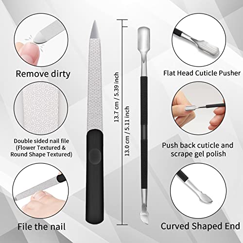 Ingrown Toenail Tool Pedicure Tool Kit 6pcs, Ingrown Toe Nail File and Nail Lifter Cuticle Pusher Pedicure Set, Sharp Blade Pedicure Knives Kit P