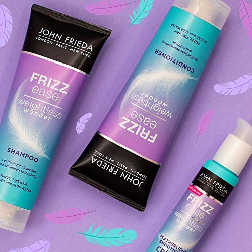 John Frieda Frizz Ease Weightless Wonder Shampoo and Conditioner Duo Pack 2 x 500ml, Lightweight Shampoo and Conditioner for Frizzy Hair, Anti-Fr