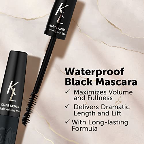KL Killer Lashes Mascara Black and Ultimate Fibre Lash Extender for Fuller Longer Lashes