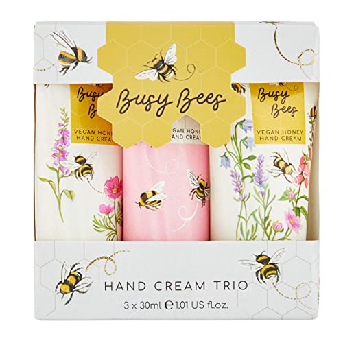 Heathcote & Ivory Flower Of Focus Hand Creams Trio Gift Set | Enriched With Shea Butter | Cruelty Free & Vegan Friendly | Travel Friendly Sizes |
