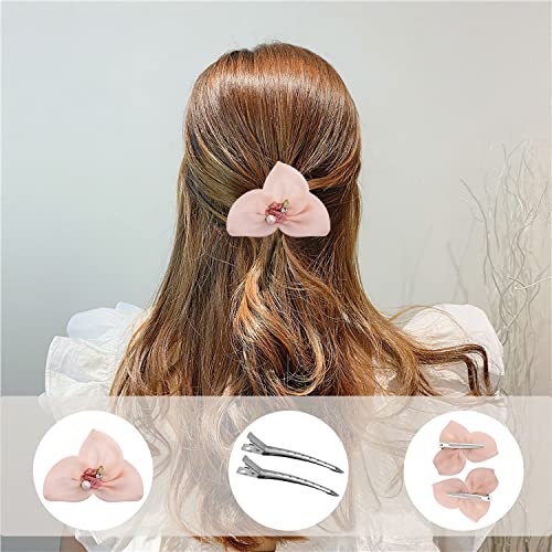 Pin Curl Clips 24 pcs, Silver Metal Hair Clips for Styling, Hair Sectioning Clips, Hairdressing Clips for Curls for Hair Extensions DIY Hair Acce