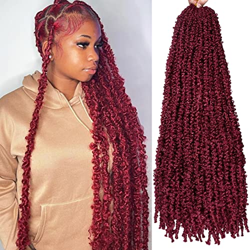 Leeven 30 Inch Distressed Faux Locs 6 Packs Long Butterfly Faux Locs Crochet Hair Synthetic Crochet Braids Pre-looped Soft Locs Crochet Locs Hair