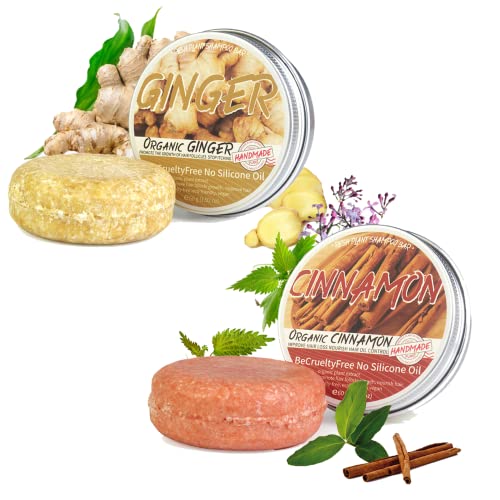 Ginger Hair Regrowth Shampoo Bar,Ginger Plant Shampoo Soap,Natural Organic Ginger Shampoo Bar, Anti Hair Loss, Anti Hair Frizzing,Anti Dandruff &