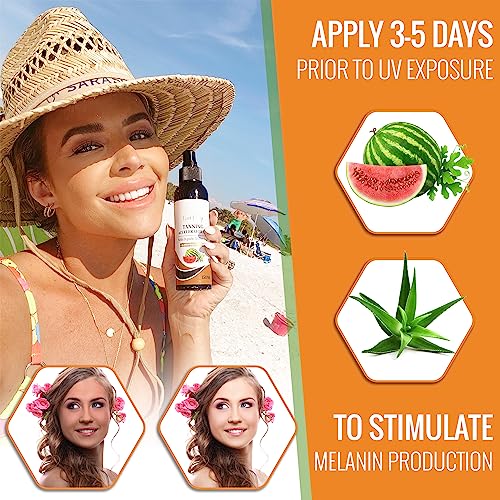 Peptide Tanning Accelerator Oil (200ml) - Enhanced with Melanin Activating Peptides and Aloe Vera – Intensive Tanning Oil For Outdoor And Tanning