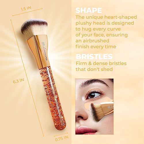 Blending Liquid Makeup Foundation Brush - Face Brush, Contour Kabuki Brush, Highlighter Brush - Perfect For Mineral Cream, Powder, Bronzer, Blush