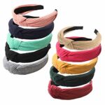 Haquno Headbands for Women 10 Packs Fabric Hair Band Accessories Elastic Head Wrap Cute Outdoor Hair Accessories