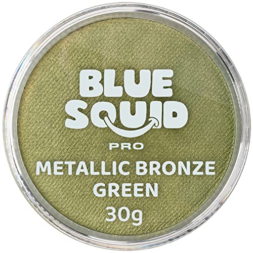 Blue Squid PRO Face Paint - Classic White (30gm), Professional Water Based Single Cake Face & Body Paint Makeup Supplies for Adults Kids Hallowee
