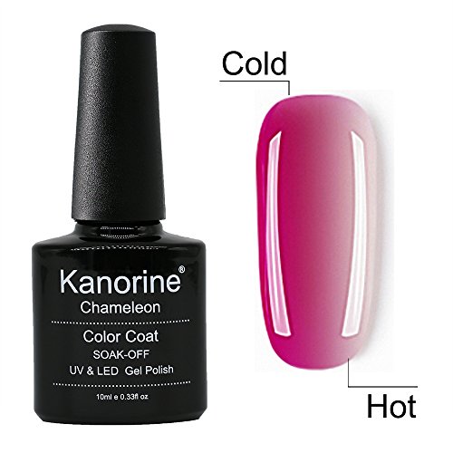 Kanorine Temperature Color Changing Gel Nail Polish UV LED Soak Off Gel Varnish Manicure Colour Changing Art Gel Polish 10mL