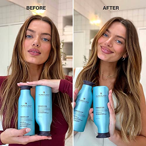 Pureology | Strength Cure | Strengthening Conditioner, For Damaged, Colour Treated Hair, Vegan