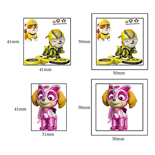 Paw Patrol Temporary Tattoo for Kids, 20 Sheets Big Children's Temporary Tattoo Body Art Tattoo Stickers,Goody Bag Stuffers Party Bag Fillers (2x