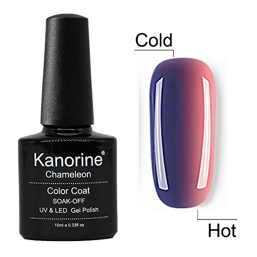 Kanorine Temperature Color Changing Gel Nail Polish UV LED Soak Off Gel Varnish Manicure Colour Changing Art Gel Polish 10mL