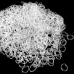 Qufiiry 1100 Pcs Clear Elastic Hair Bands, Mini Hair Rubber Bands, Girls & Women Small Hair Bands, Elastic Hair Ties to Beautify Your Hair, Clear