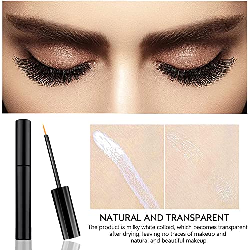 GGOKOK-Eyelash-Glue-Clear, Strip Lash Glue Super Hold Eye Lash Glue Latex-Free Waterproof Lash Adhensive for False Eyelashes Suitable for Sensiti