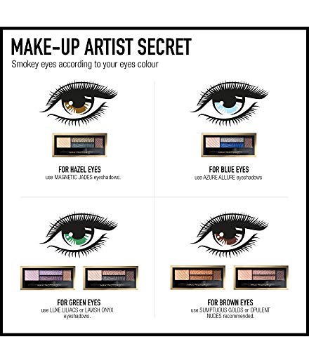 Max Factor Eyeshadow Palette Smokey Eye Drama Kit, 1.8 g, Number 5, Magnet Jades, powder