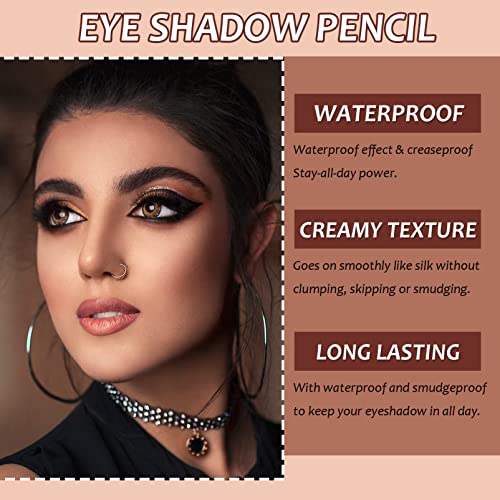 Eyeshadow Pen, Crayon Waterproof Eyeshadow Stick, Shimmer Cream Eye Shadow Pencil, Lasting Waterproof And Not Blooming Pearlescent Eyeliner Penci