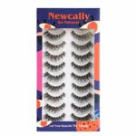 Newcally Eyelashes False Lashes Natural Look Fake Eye Lashes Wispy Strip 3D Long Fake Eyelashes 10 Pairs Multipack