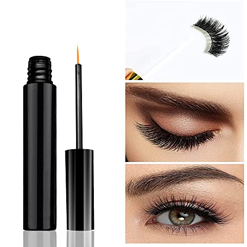 GGOKOK-Eyelash-Glue-Clear, Strip Lash Glue Super Hold Eye Lash Glue Latex-Free Waterproof Lash Adhensive for False Eyelashes Suitable for Sensiti