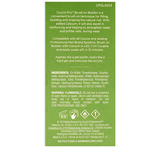 Cuccio Brush on Colour Builder Gel with Calcium LED/UV 13ml Clear