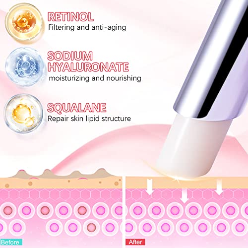 ELBBUB Retinol Eye Stick - Anti Wrinkle Eye Cream for Puffy Eyes, Dark Circles, Eye Bags, Crows Feet, Wrinkles, Reduces Wrinkles Saggy Skin Puffy