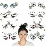 Face Gems for Festivals, Parties & Carnivals (8 Pack), Stick-on Face Crystal Jewels for Adults & Kids by unel