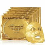 24K Gold Gel Collagen Facial Masks, Face Mask For Anti Aging, Whitening, Puffiness, Anti Wrinkle, Moisturizing, Deep Tissue Rejuvenation and Hydr