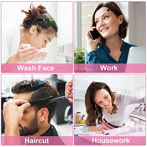 Heyu-Lotus 10Pcs Crocodile Clips Hair,Professional Hair Clips For Styling, Sectioning Hair Clips Women Plastic Alligator Hairclip with Nonslip Gr