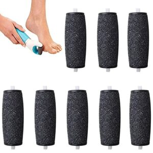 WSNDY 8 Pack Replacement Rollers Heads Refills Compatible for Scholl Velvet Smooth, Extra Coarse for Scholl Pedicure Hard Skin Remover - Best Ped
