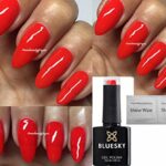 Bluesky Kiss Me Red Special Edition Bright Red Nail Gel Polish UV LED Soak Off 10ml