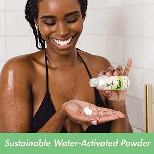 Awake Organics Natural Shampoo, Caffeine & Rosemary, 55g. Hair Growth & Healthy Scalp. Plastic Free, Vegan, Cruelty Free