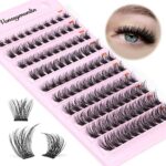 Lash Clusters DIY Eyelash Extension 110 Cluster Lashes Natural Look D Curl Individual Lashes Extension Wispy Mega Volume Eyelash Clusters Extensi